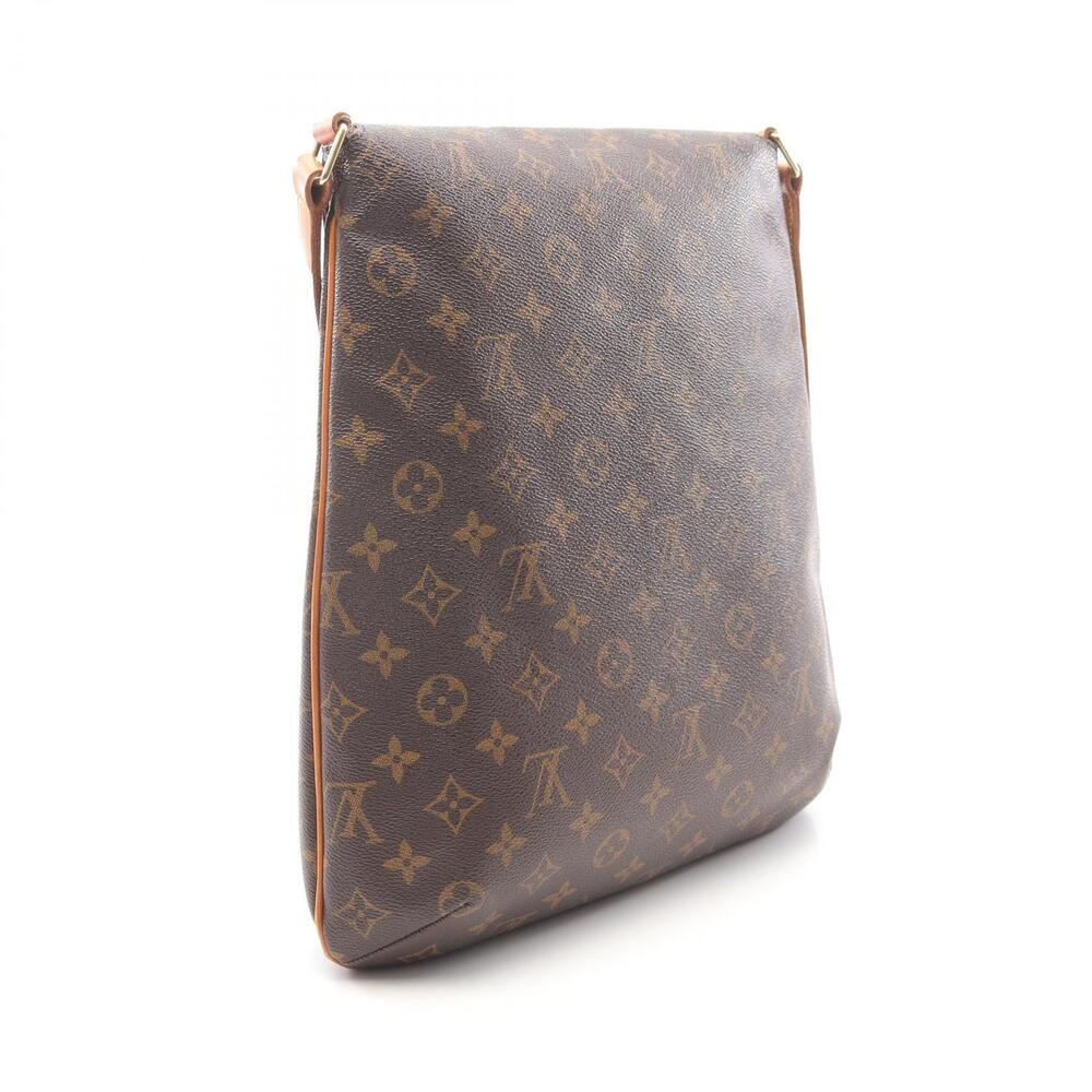 Louis Vuitton Bag Musette Monogram Leather Brown Shoulder Canvas